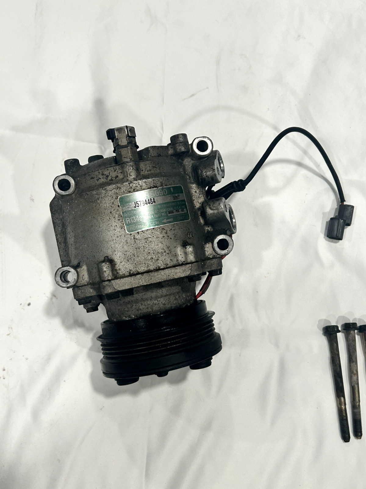 93-95 Honda Civic D15b7 Ac Compressor Delsol D15b2 Trs090