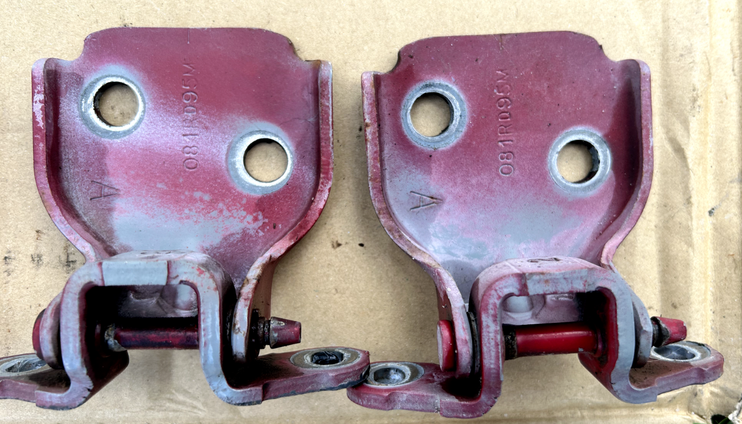 92-95 HONDA CIVIC FRONT RIGHT/LEFT - UPPER/LOWER DOOR HINGES PAIR OEM