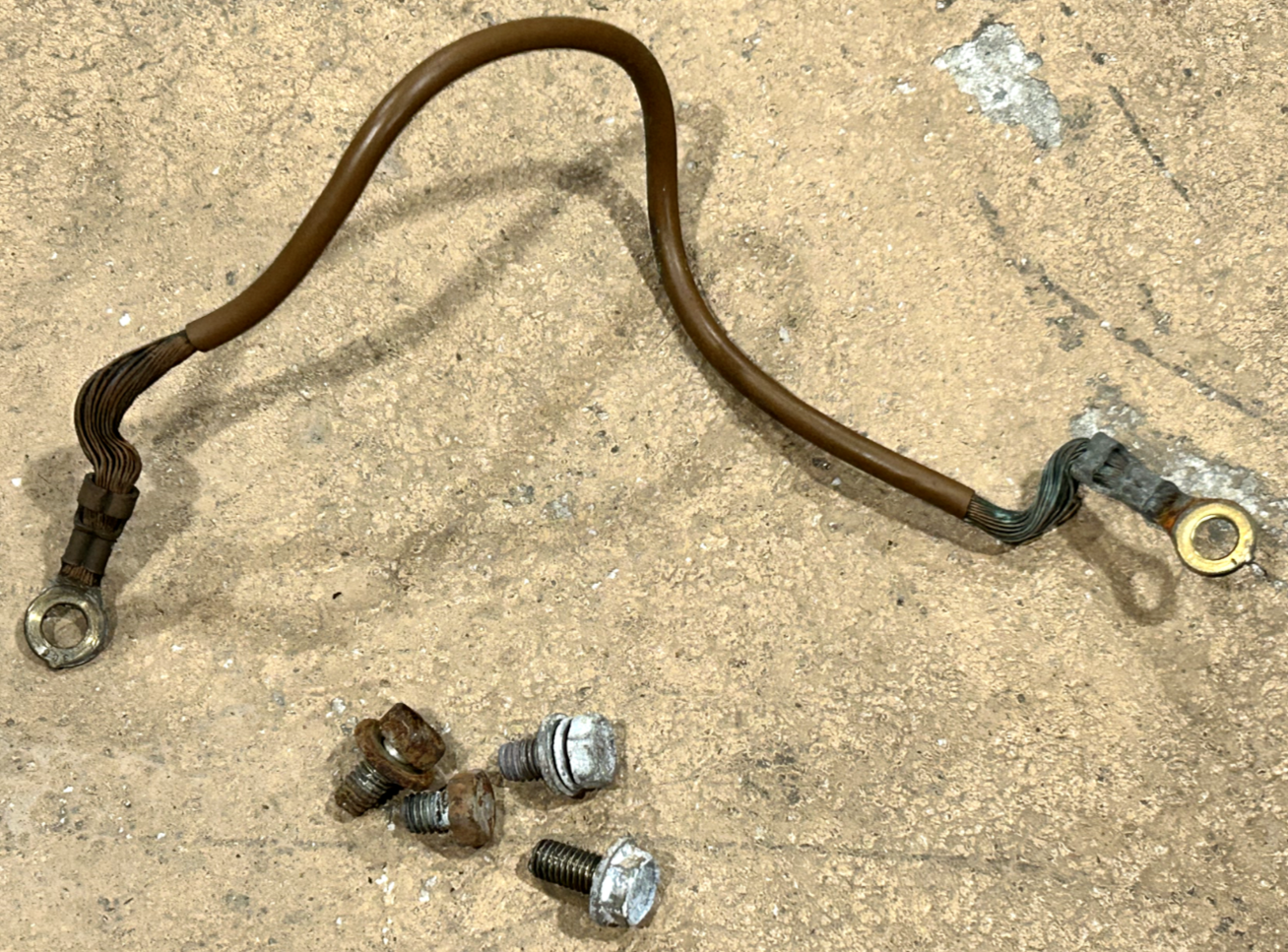 92-95 OEM Honda Civic Si EG engine to chassis ground wire cable