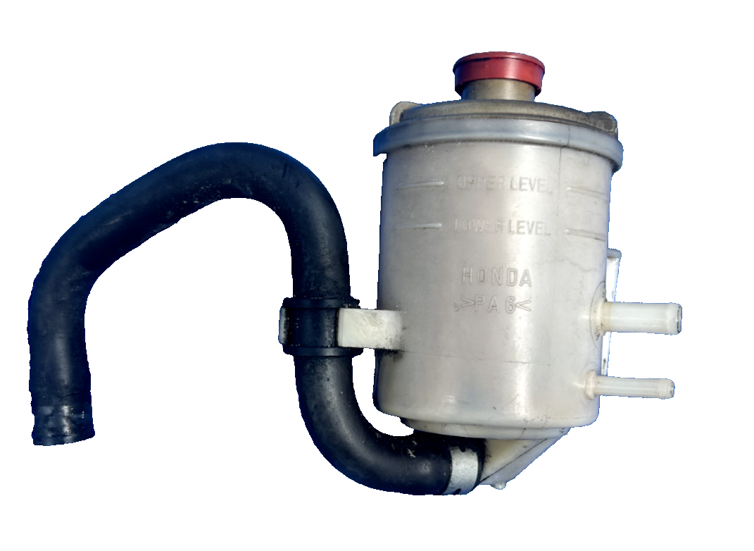 92-95 OEM HONDA CIVIC P/S POWER STEERING RESERVOIR TANK BOTTLE+ HOSE + CLAMPS