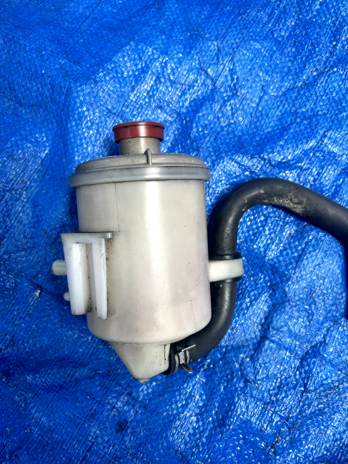 92-95 OEM HONDA CIVIC P/S POWER STEERING RESERVOIR TANK BOTTLE+ HOSE + CLAMPS