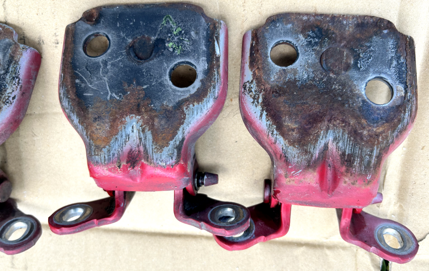 92-95 HONDA CIVIC FRONT RIGHT/LEFT - UPPER/LOWER DOOR HINGES PAIR OEM