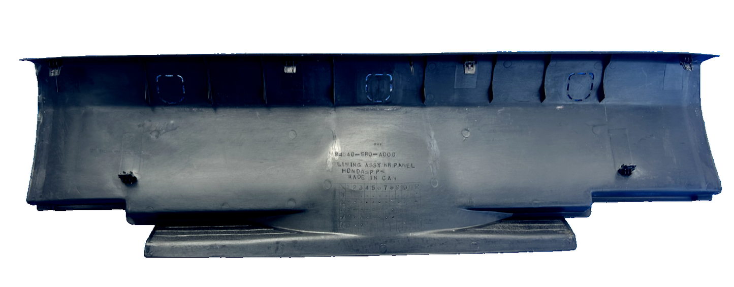 92-95 OEM Honda Civic EG Si HATCH Hatchback Rear Trunk Panel Trim Black
