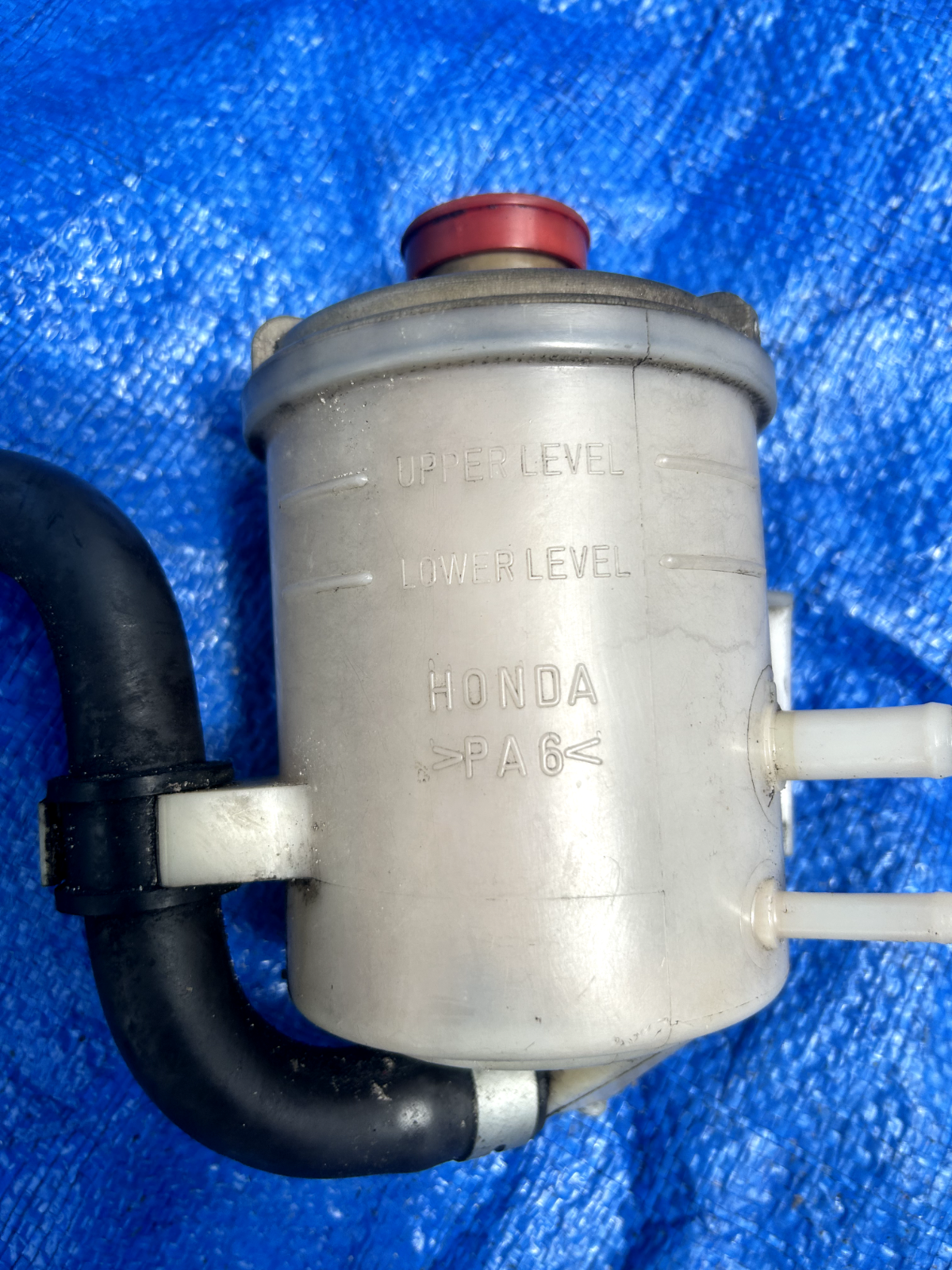 92-95 OEM HONDA CIVIC P/S POWER STEERING RESERVOIR TANK BOTTLE+ HOSE + CLAMPS