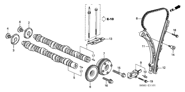 OEM Cam Chain Tensioner Assembly Acura TSX K24 K24a2 K Series