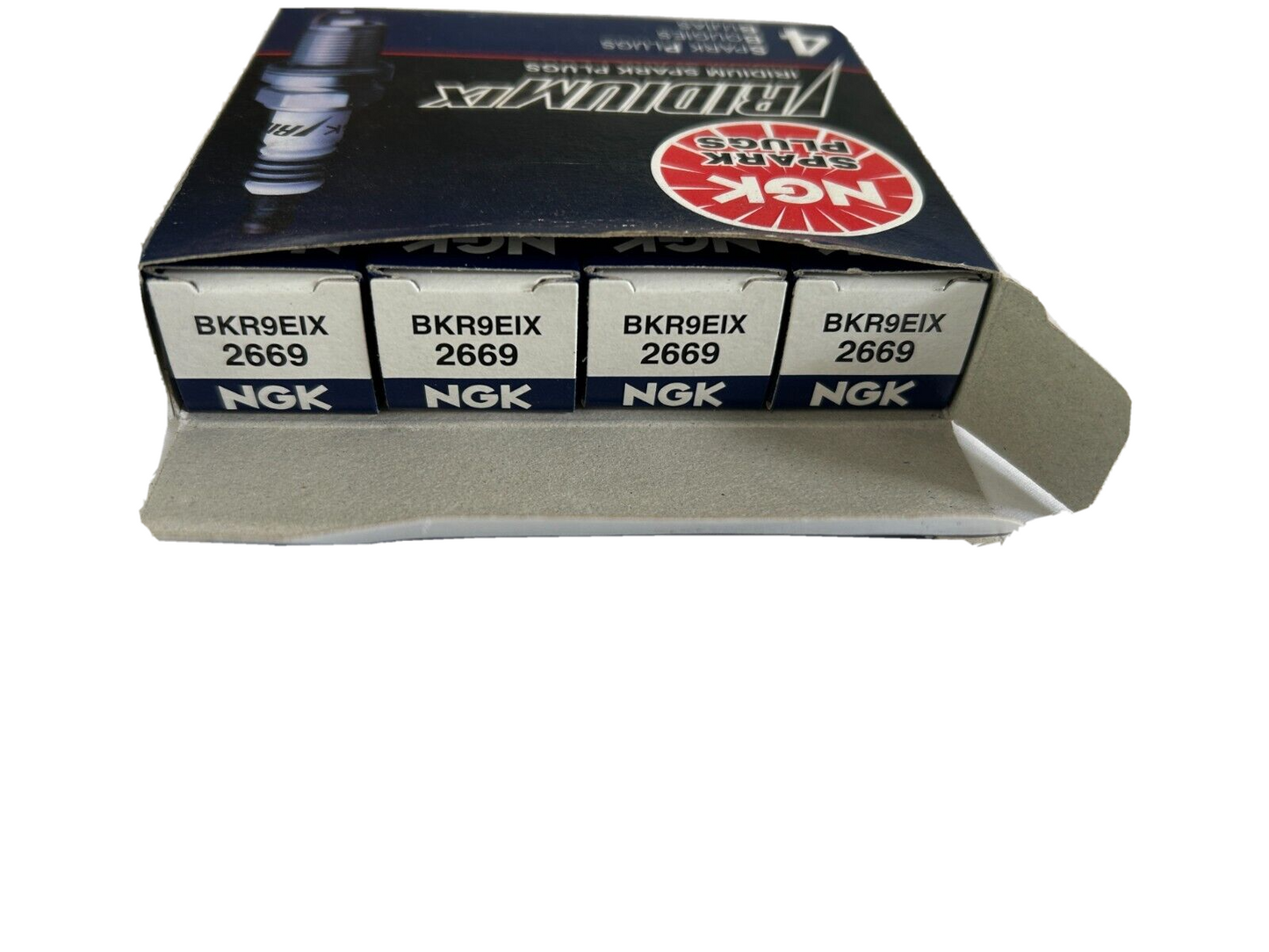 NGK Iridium IX Set of 4 Spark Plugs BKR9EIX / 2669