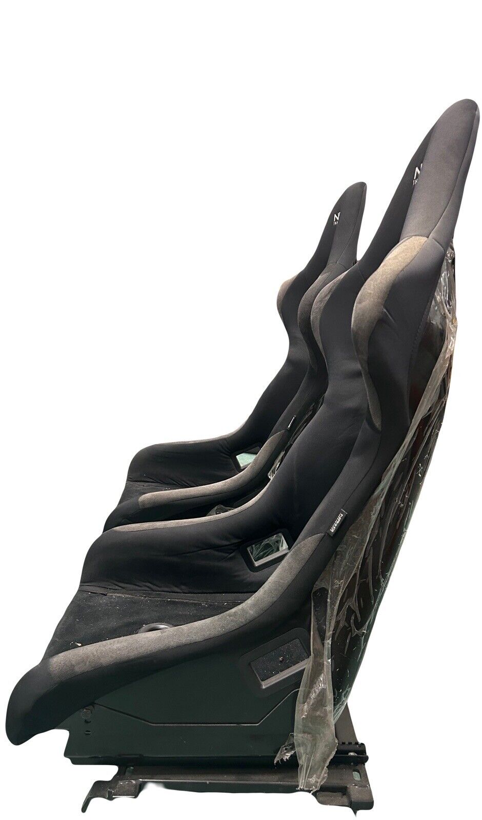 NRG FRP-301 FIBER GLASS BUCKET RACING SEAT+LUMBAR CUSHIONS