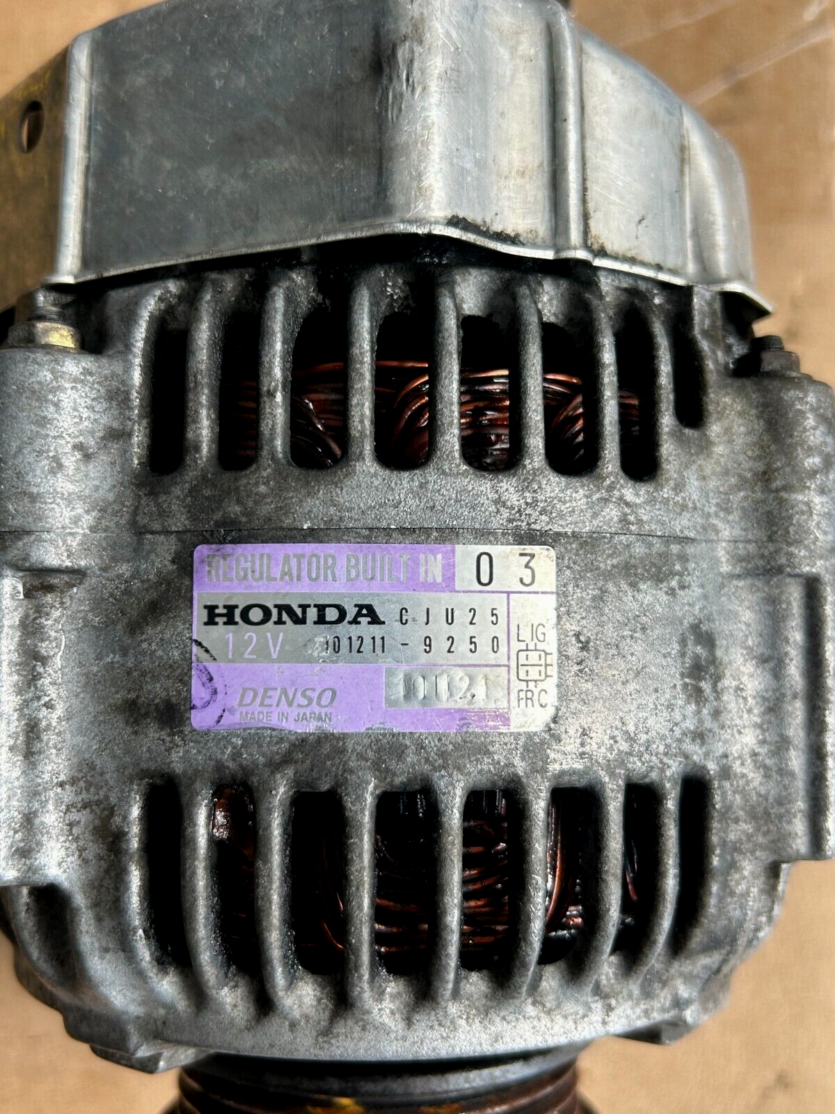 99-00 HONDA CIVIC SI EM1 ALTERNATOR 101211-9250 OEM B16A2 31100-P2T-003