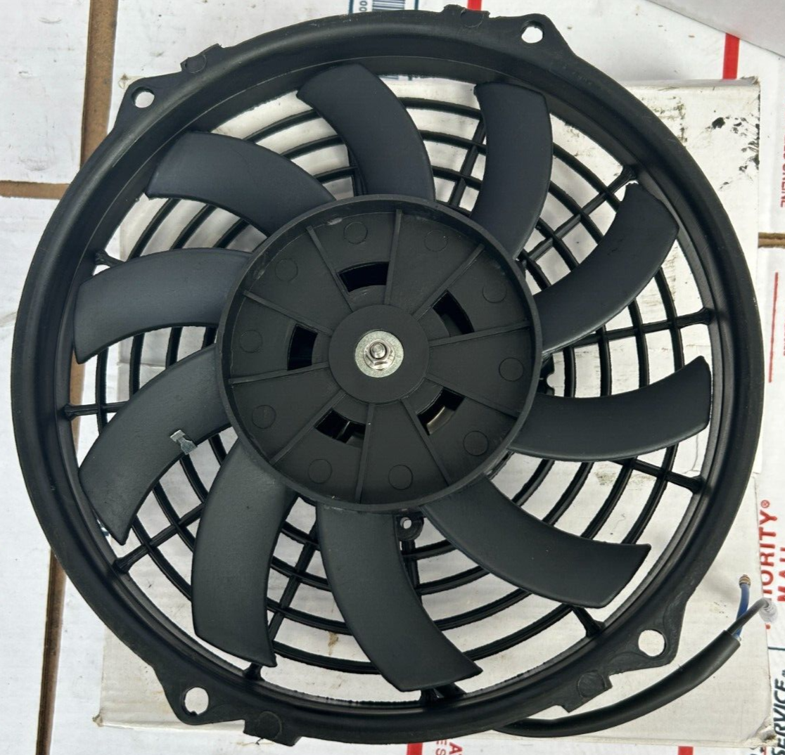 10 inch Slim Fan Push Pull Electric Radiator Cooling 12V 80W Mount Kit Universal