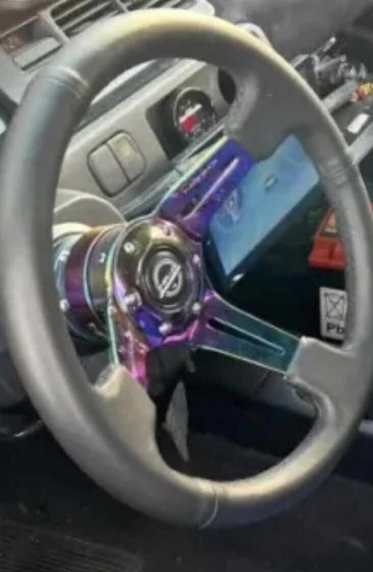 NRG Leather with Neo Chrome Center RST-018R-MCBS