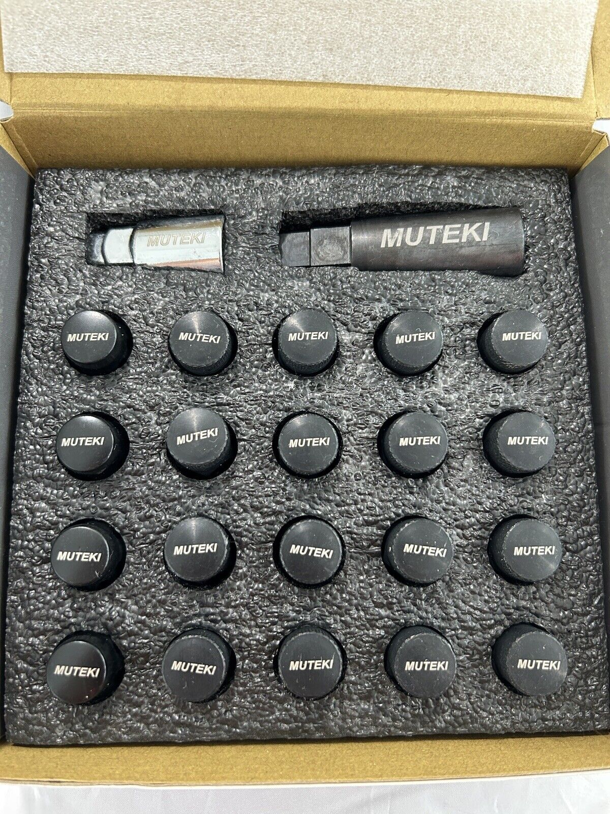 Muteki 32926BP SR35 Series Black 12mm x 1.5" Thread Size Closed End Lug Nut