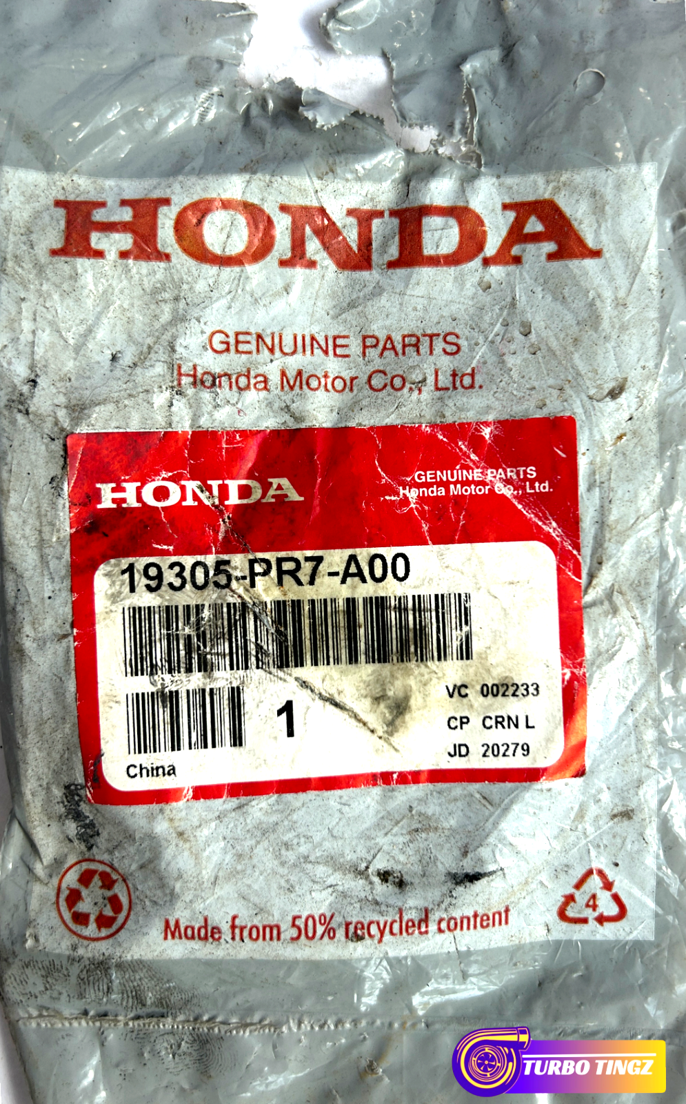 New Honda Replacement Seal 19305-PR7-A00