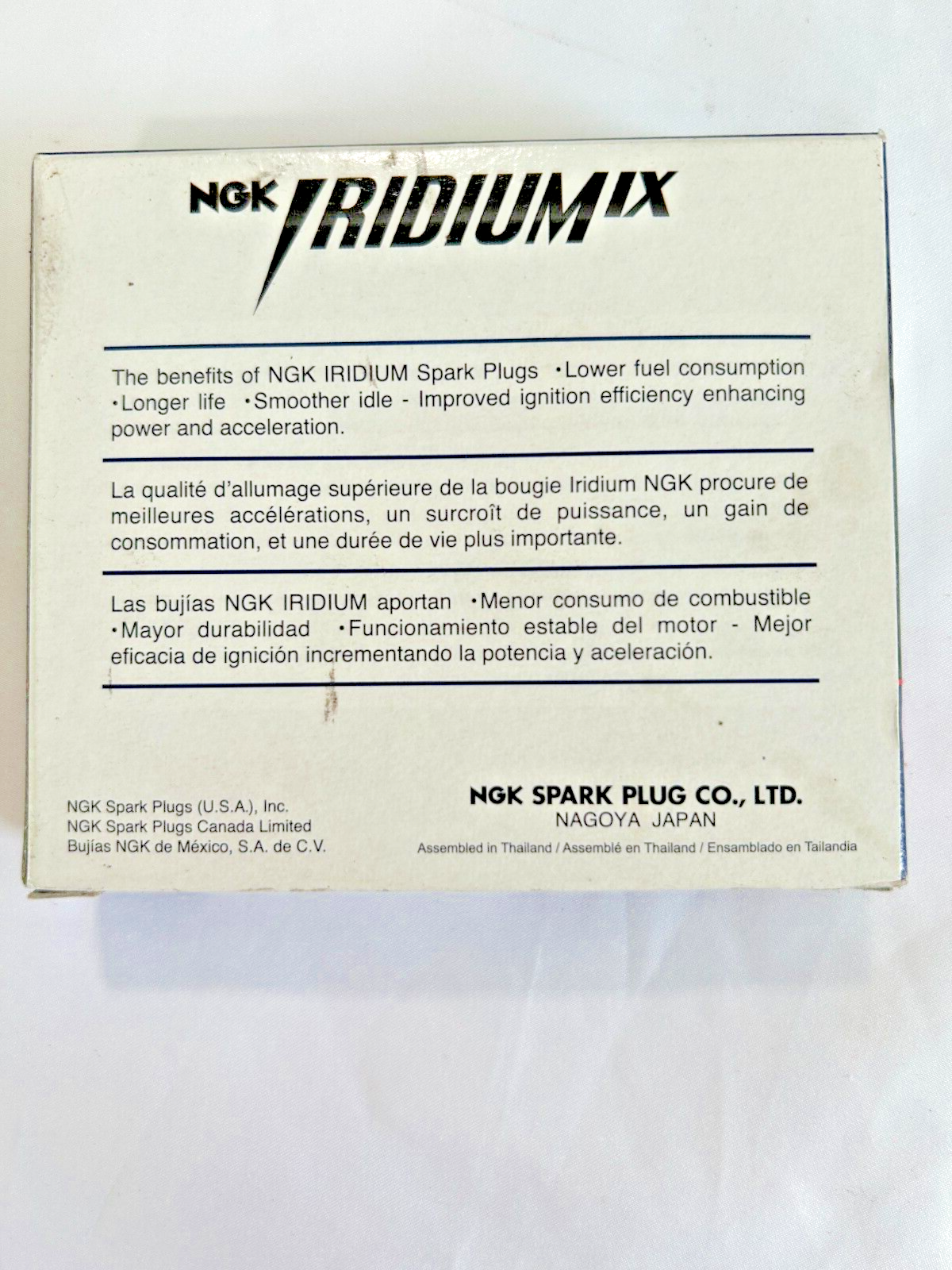4Pcs NGK BKR7EIX 2667 Iridium IX Spark Plugs