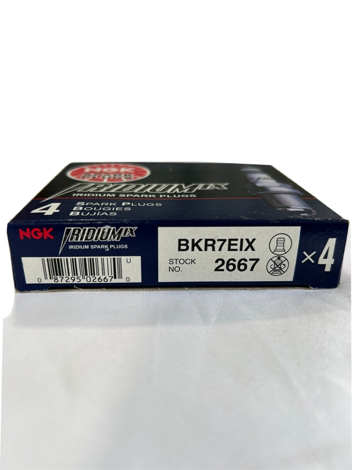 4Pcs NGK BKR7EIX 2667 Iridium IX Spark Plugs