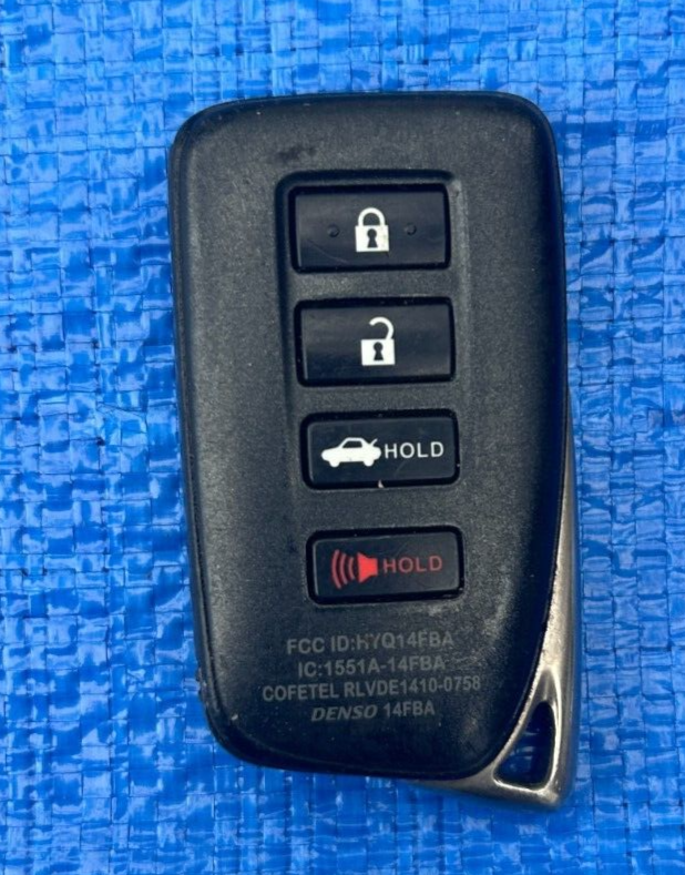 Fits Lexus HYQ14FBA 281451-0020 G OEM 4 Button Key Fob