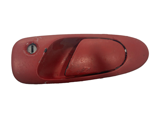 92-94 Honda SI Del Sol OEM Civic Red Hatch Exterior Front Passenger Door Handle