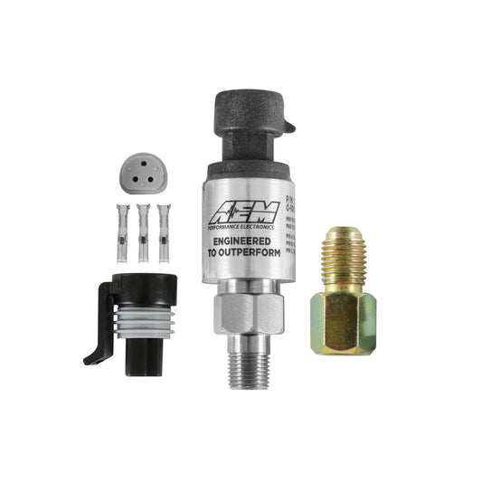 AEM 30-2130-100 100 PSIg Stainless Sensor Kit Fuel or Oil Pressure