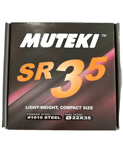 Muteki 32926BP SR35 Series Black 12mm x 1.5" Thread Size Closed End Lug Nut