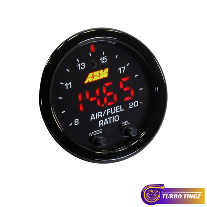 AEM X-Series Wideband Gauge 52mm 2 1/16" O2 UEGO Air Fuel AFR Controller 30-0300