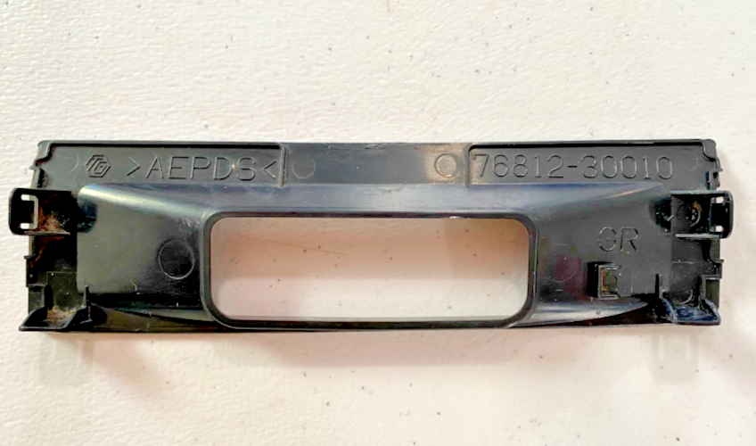 76812-30010 Toyota OEM Genuine Garnish, Luggage Compartment Door, Outside No.2