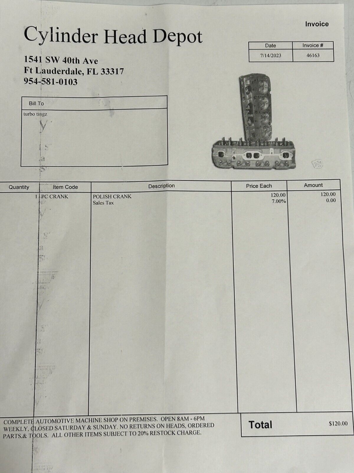 04-08 ACURA TSX CRANKSHAFT OEM K20 K24 K Series K24A2 K24 13310-RBB-000