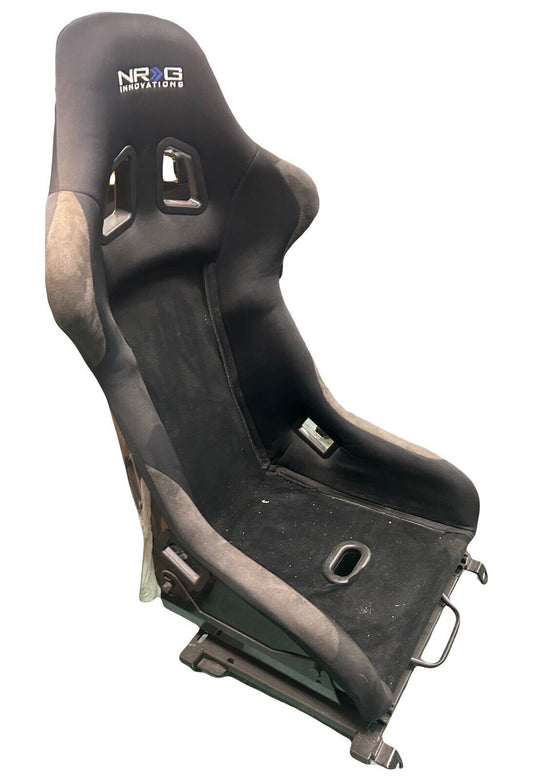 NRG FRP-301 FIBER GLASS BUCKET RACING SEAT+LUMBAR CUSHIONS